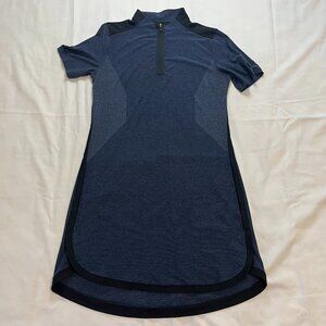 Nike Zonal Cooling Navy Blue Black Short Sleeve Athletic Dress | Size S